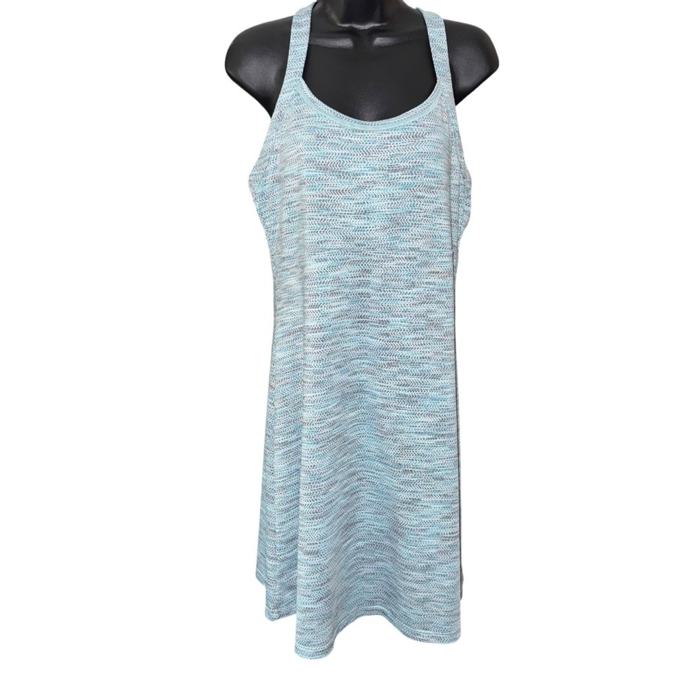 MPG Mondetta Athletic Dress Large Blue Racerback Activewear Sporty Built In Bra - Picture 2 of 8